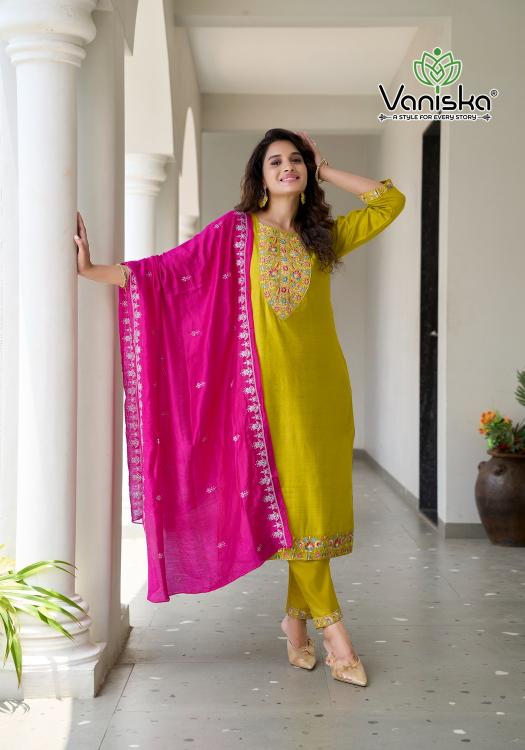 Vaniska Palak vol 2 catalog designer kurtis wholesale