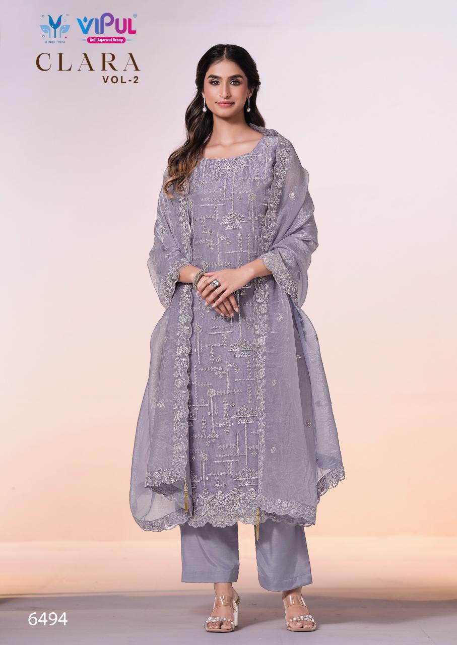 Vipul Clara vol 2 catalog pakistani wholesale salwar kameez in karachi