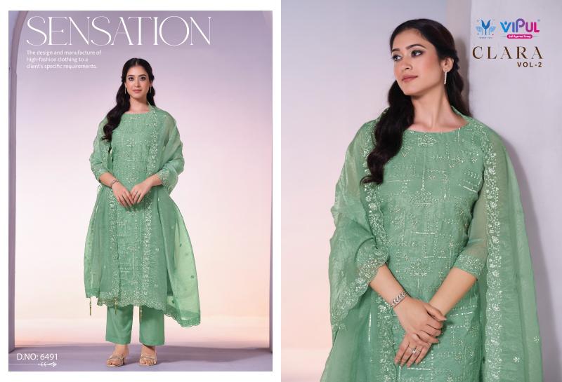 Vipul Clara vol 2 catalog pakistani wholesale salwar kameez in karachi