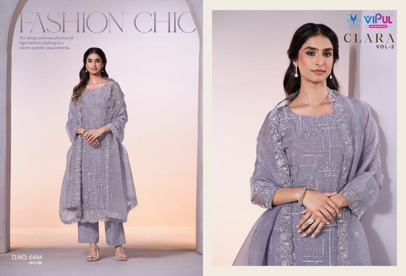 Vipul Clara vol 2 catalog pakistani wholesale salwar kameez in karachi