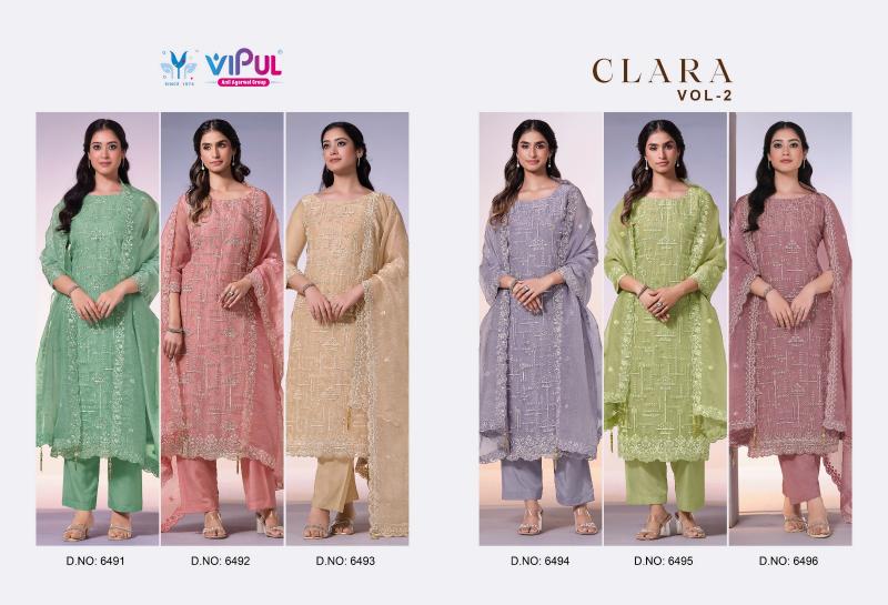 Vipul Clara vol 2 catalog pakistani wholesale salwar kameez in karachi