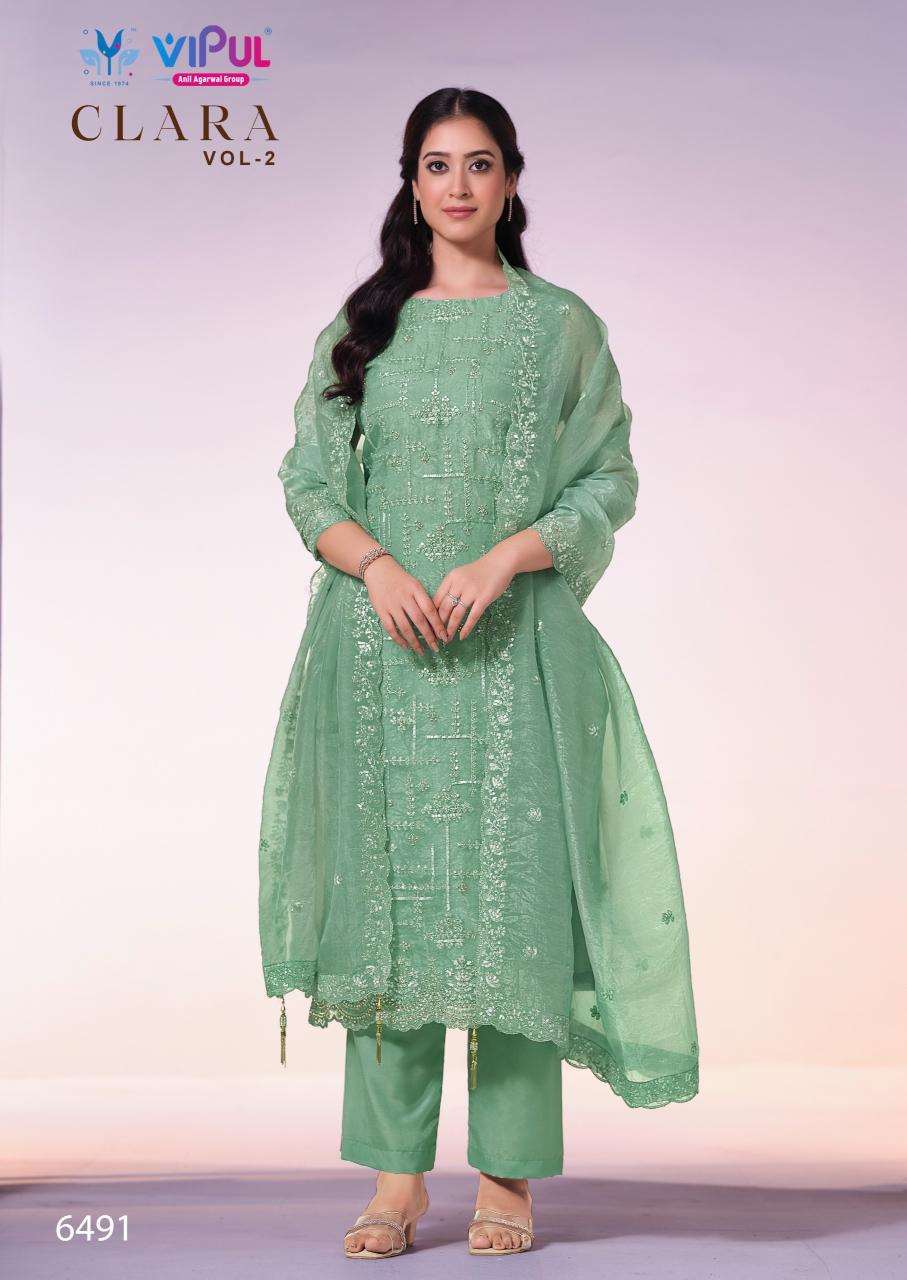 Vipul Clara vol 2 catalog pakistani wholesale salwar kameez in karachi