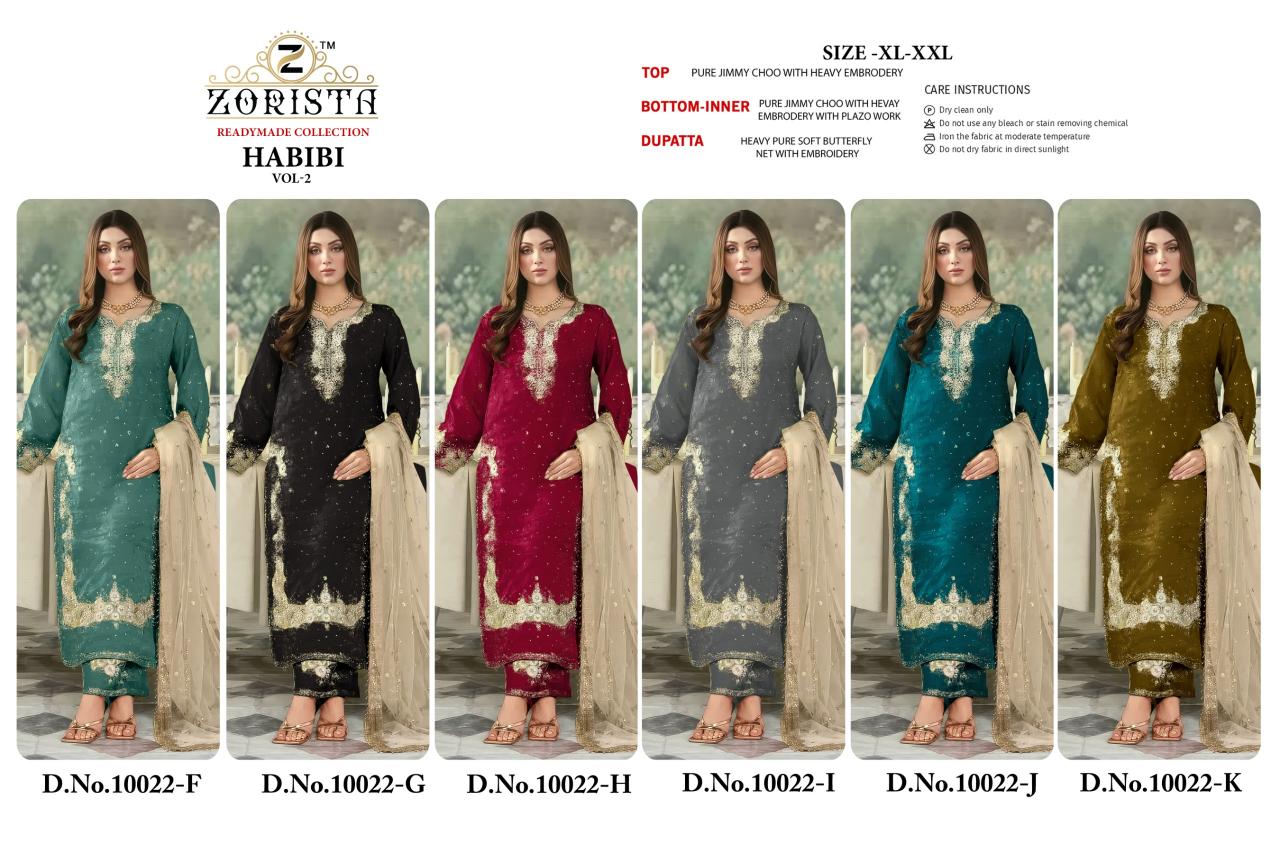Zorista Habibi vol 2 catalog pakistani suits wholesale in delhi