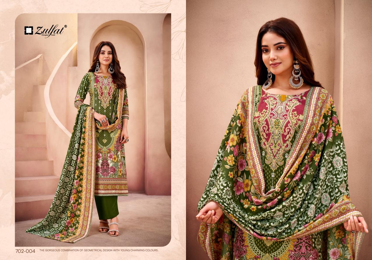 Zulfat Afsana catalog designer code dress material wholesalers