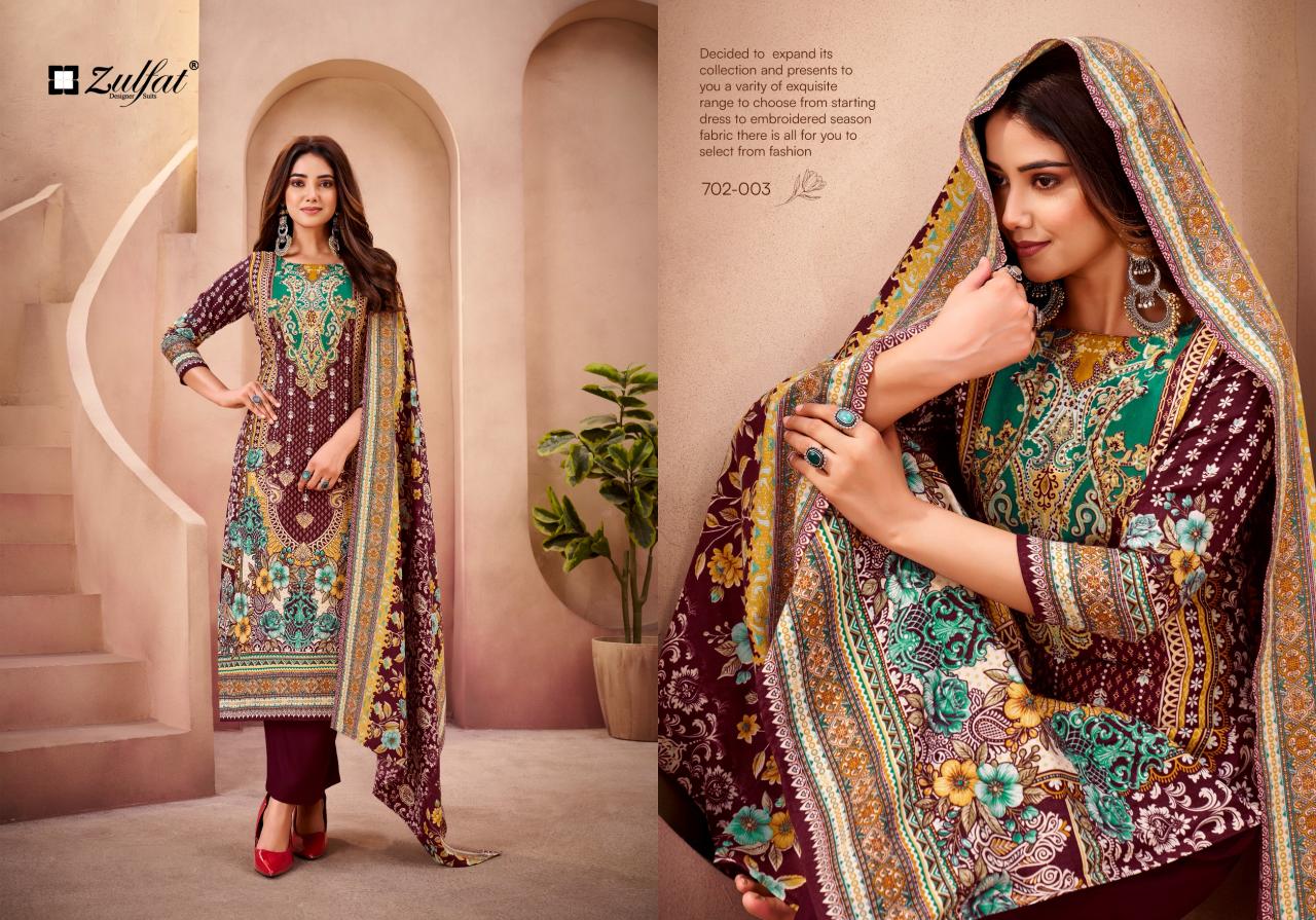 Zulfat Afsana catalog designer code dress material wholesalers