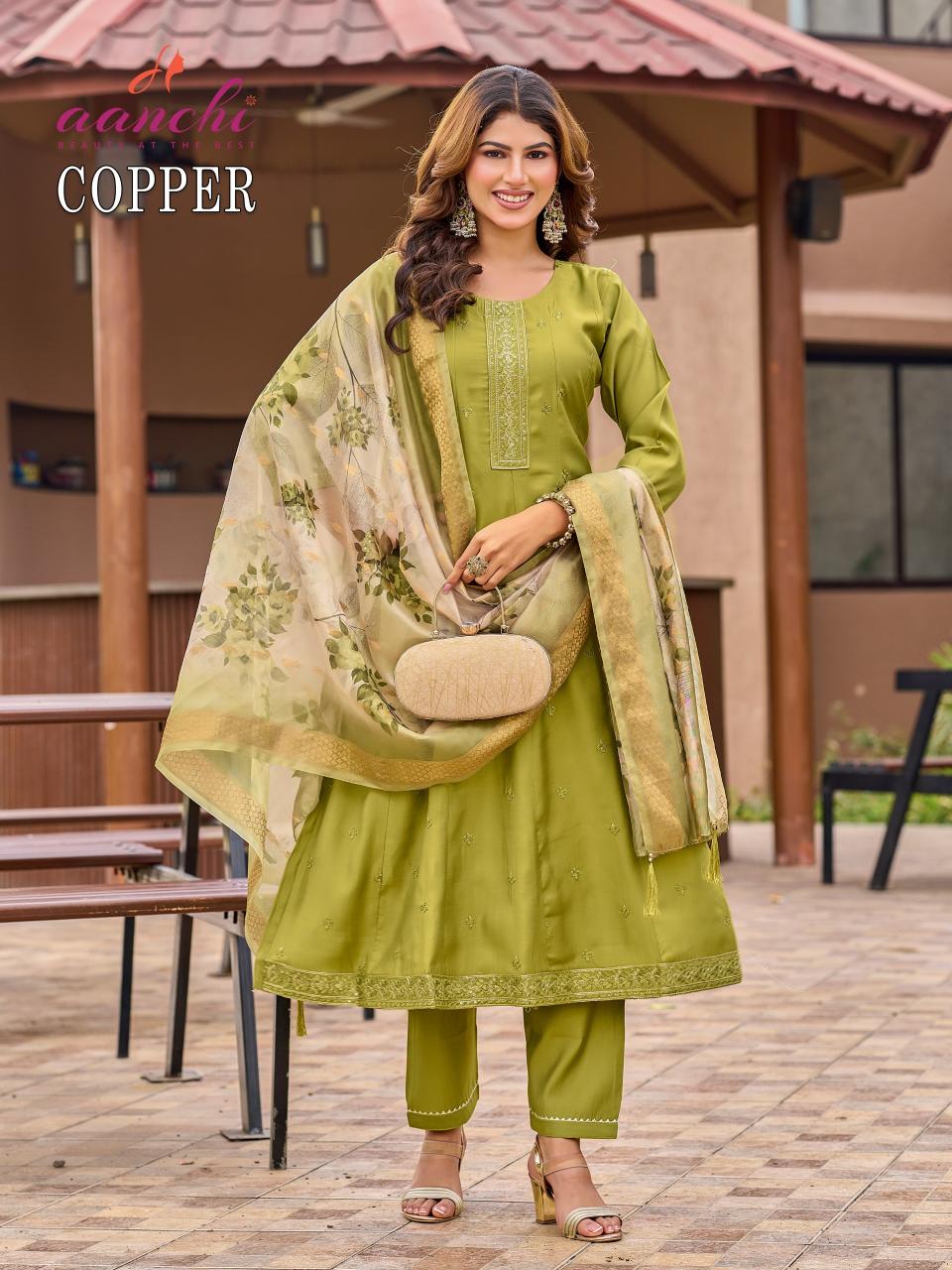 Aanchi Copper catalog wholesale kurtis shop in mumbai