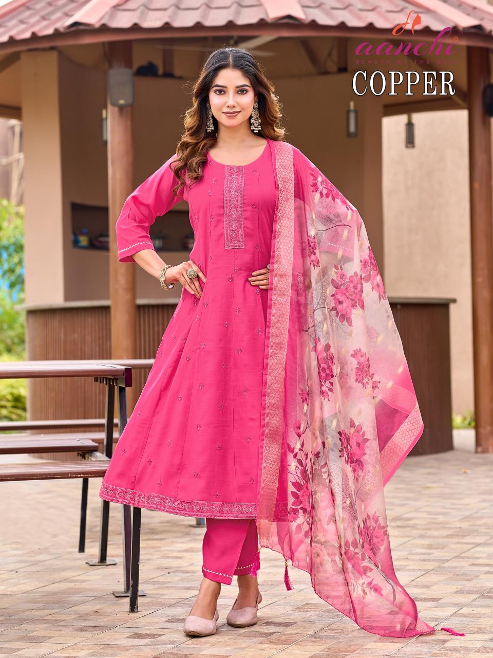 Aanchi Copper catalog wholesale kurtis shop in mumbai