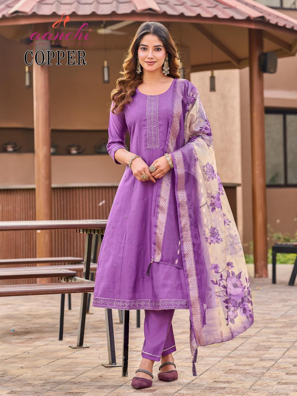 Aanchi Copper catalog wholesale kurtis shop in mumbai