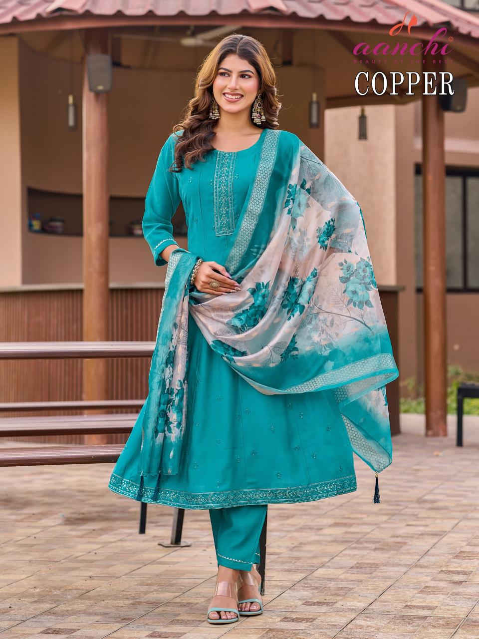 Aanchi Copper catalog wholesale kurtis shop in mumbai