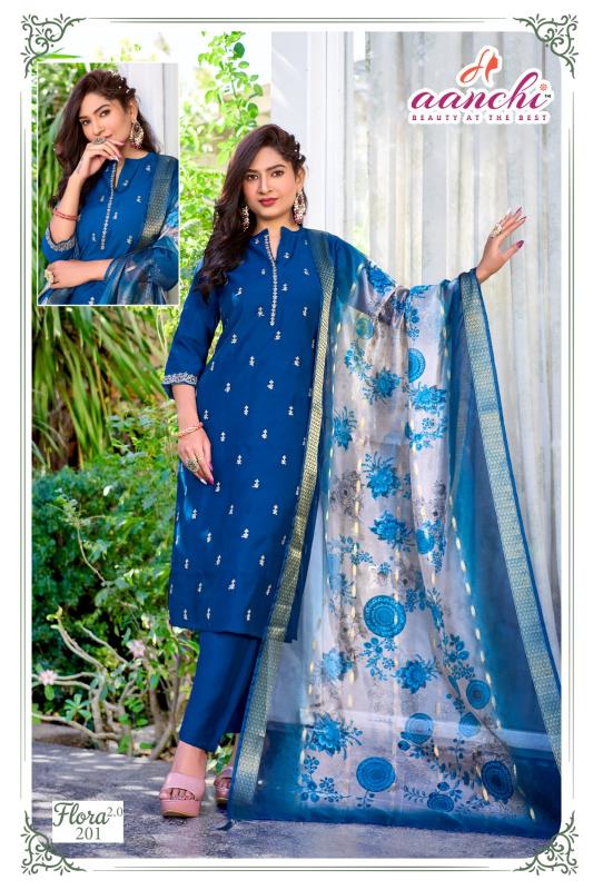Aanchi Flora vol 2.0 catalog desginer kurtis