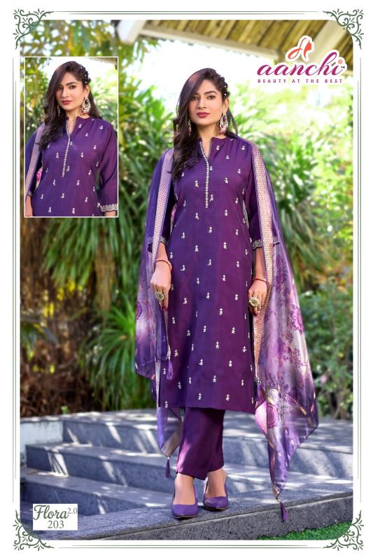 Aanchi Flora vol 2.0 catalog desginer kurtis