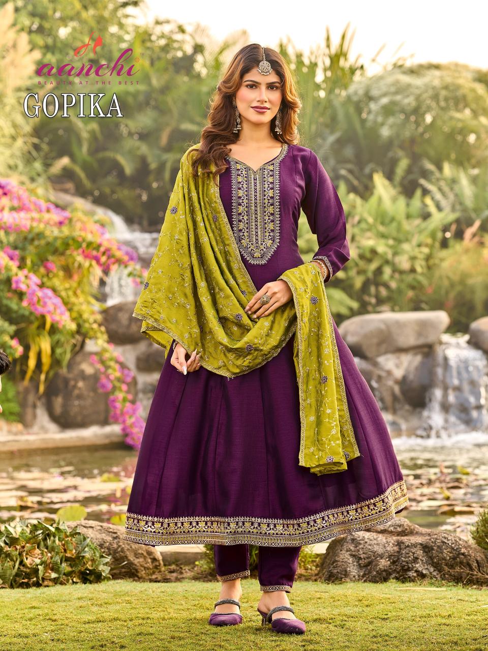 Aanchi Gopika vol 2 catalog desginer kurtis wholesaler