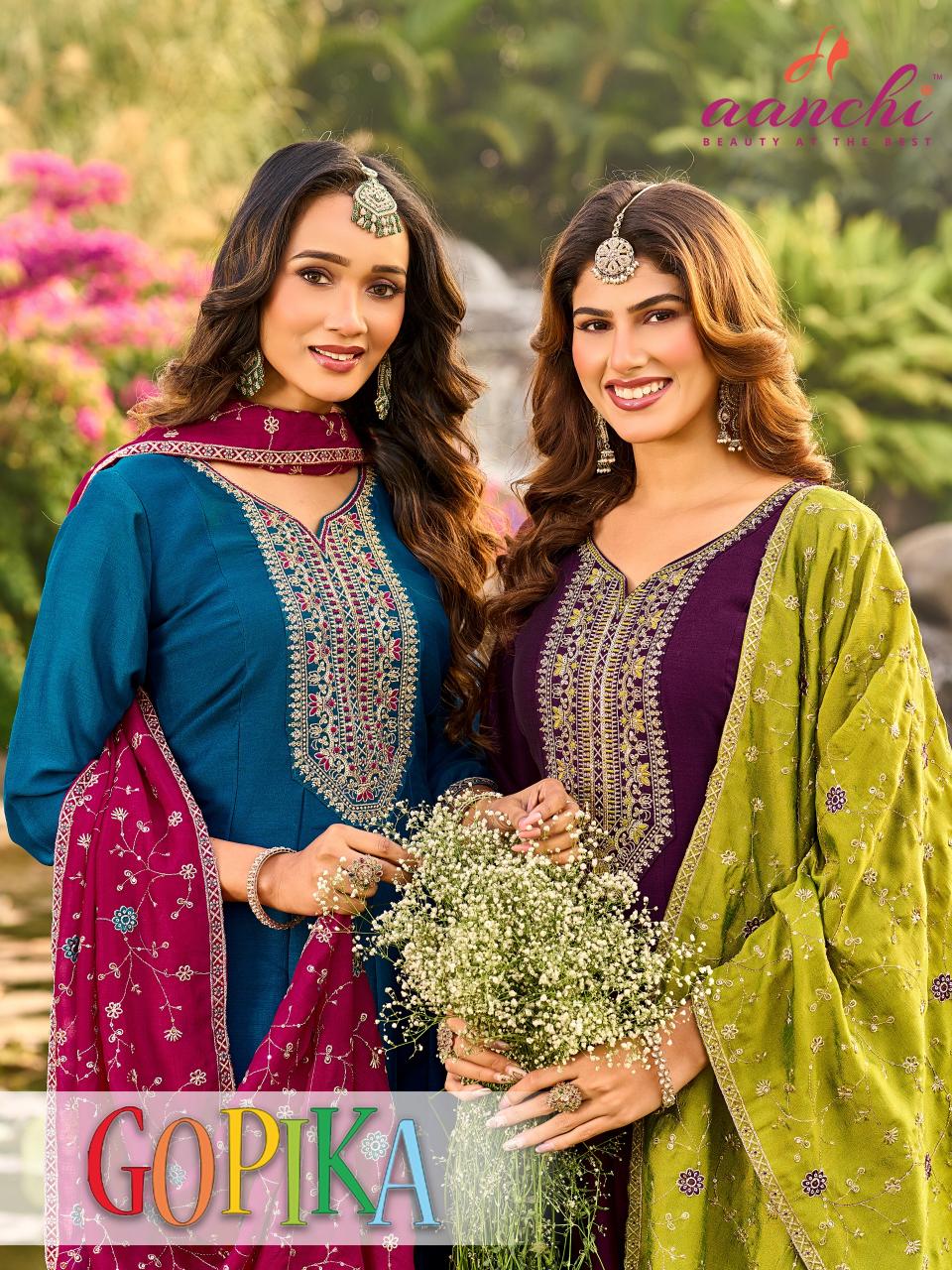 Aanchi Gopika vol 2 catalog desginer kurtis wholesaler