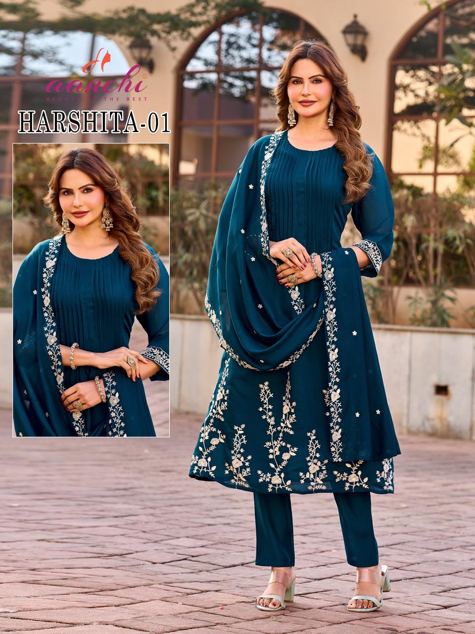 Aanchi Harshita catalog branded kurtis wholesale online