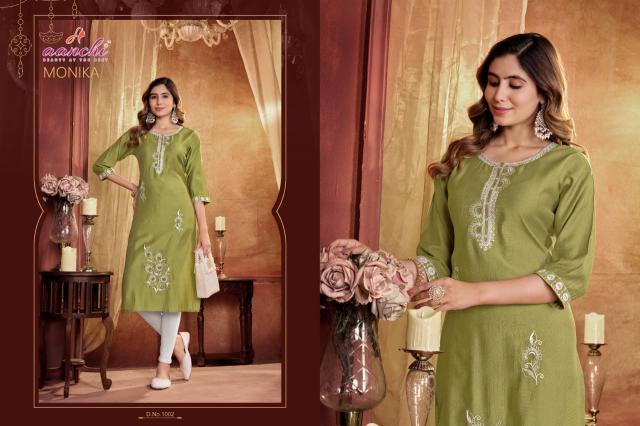 Aanchi Monika catalog kurtis wholesale india