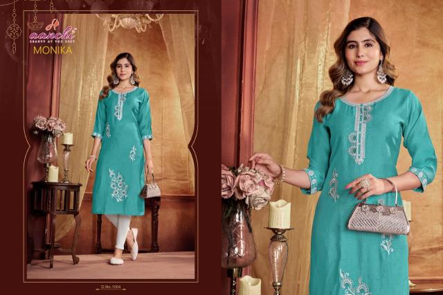 Aanchi Monika catalog kurtis wholesale india