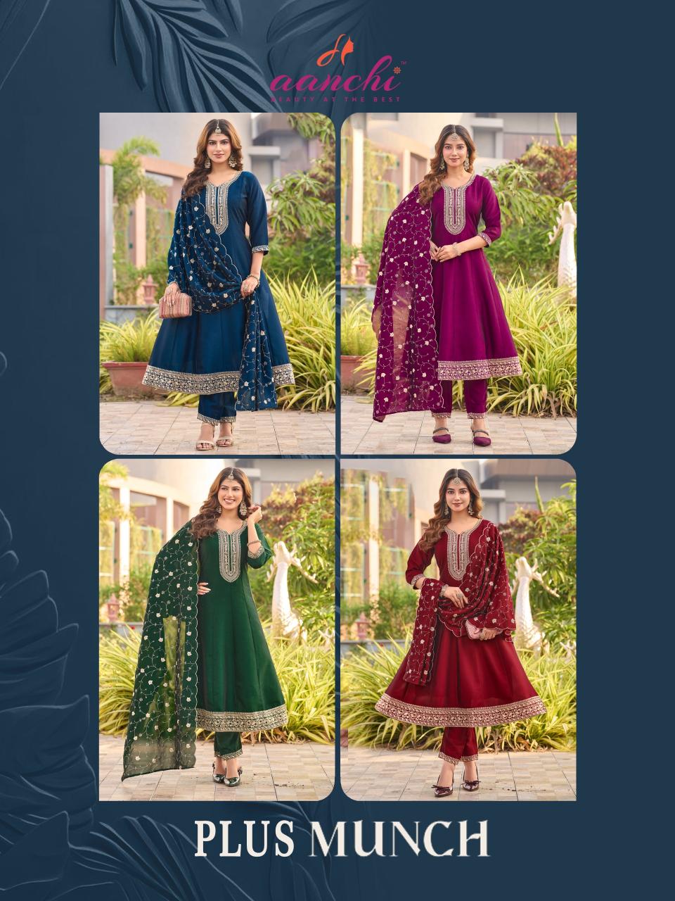 Aanchi Plus Munch catalog wholesale manufacturer of kurtis in surat