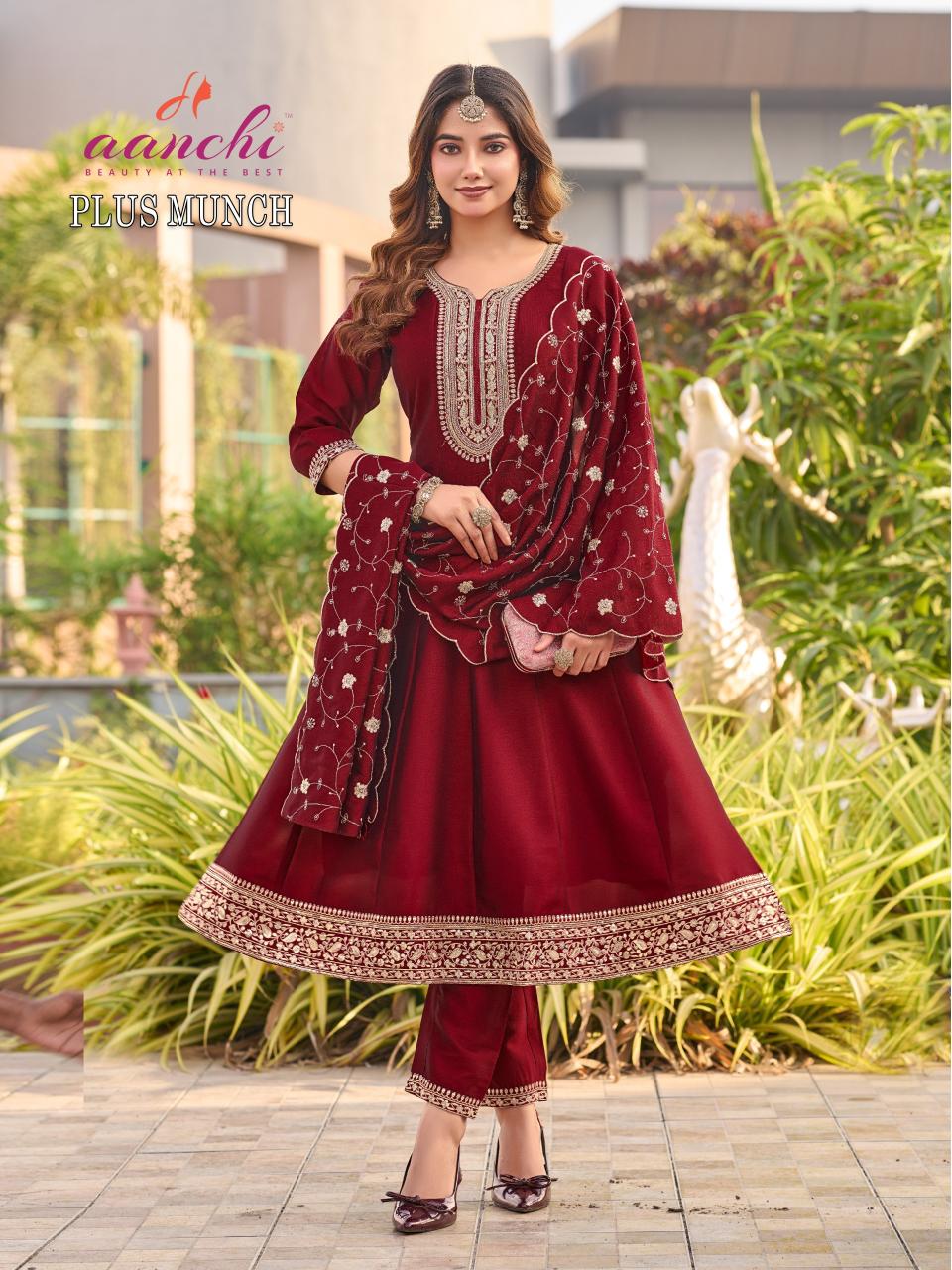 Aanchi Plus Munch catalog wholesale manufacturer of kurtis in surat