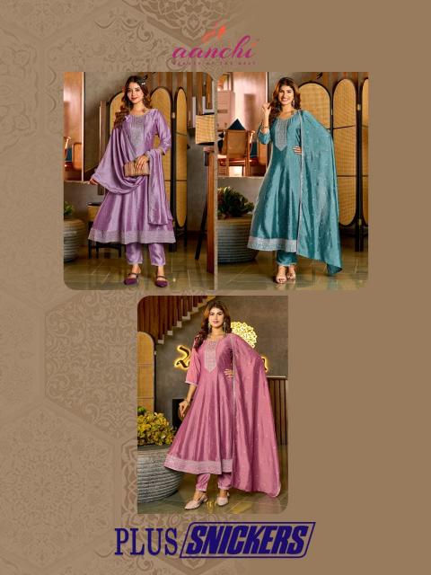 Aanchi Plus Snickers catalog wholesale kurti market in malad