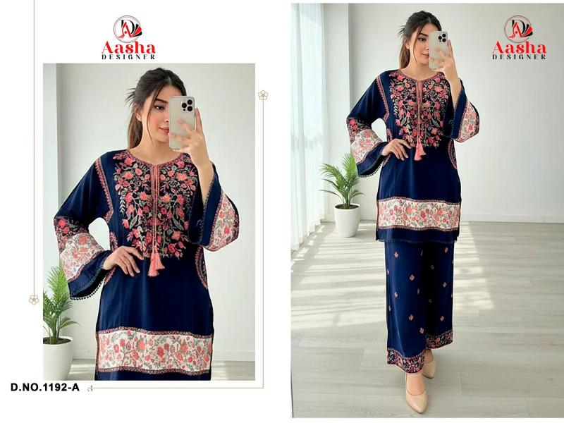 Aasha 1192 A To C catalog pakistani style salwar kameez