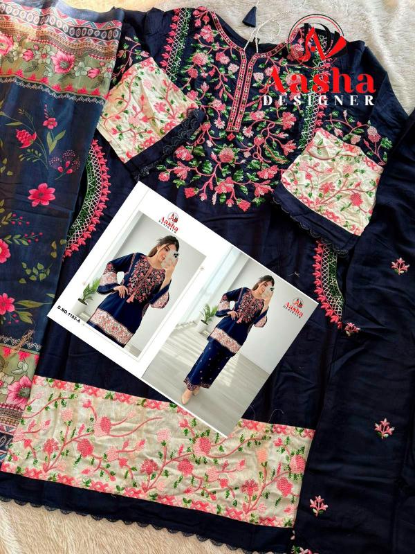 Aasha 1192 A To C catalog pakistani style salwar kameez