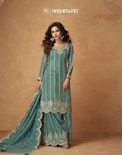 Aashirwad Saumya catalog wholesale unstitched salwar kameez uk