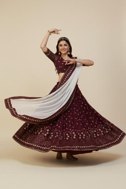 Aawiya SKU 3103 catalog modern lehenga online india
