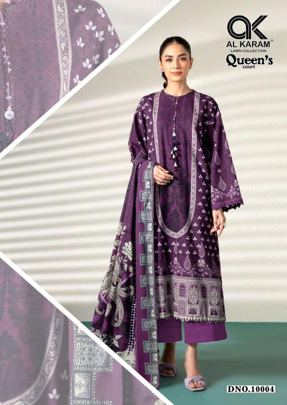 Al Karam Queens Court Vol- 10 – Pakistani Karachi kurti Pant With Dupatta