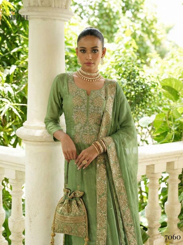 Alizeh 7058 To 7061 catalog desginer wedding kurtis