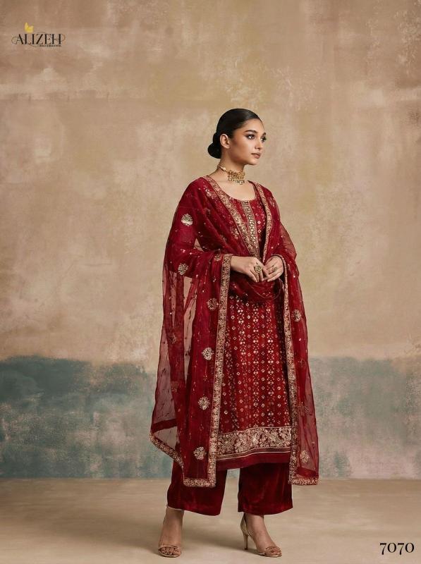 Alizeh 7070 To 7072 catalog wholesale salwar kameez in hyderabad