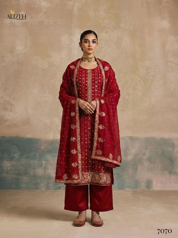 Alizeh 7070 To 7072 catalog wholesale salwar kameez in hyderabad