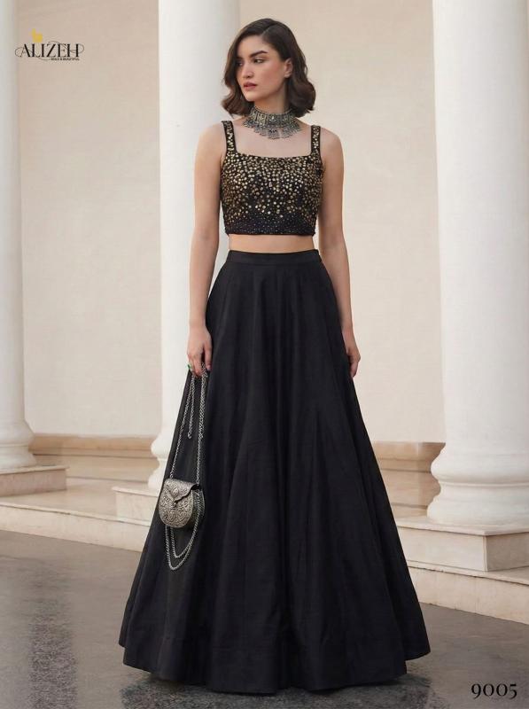 Alizeh 9004 And 9005 catalog lehenga choli wholesaler