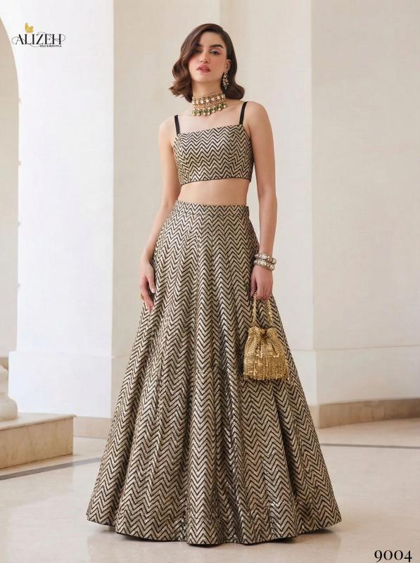 Alizeh 9004 And 9005 catalog lehenga choli wholesaler