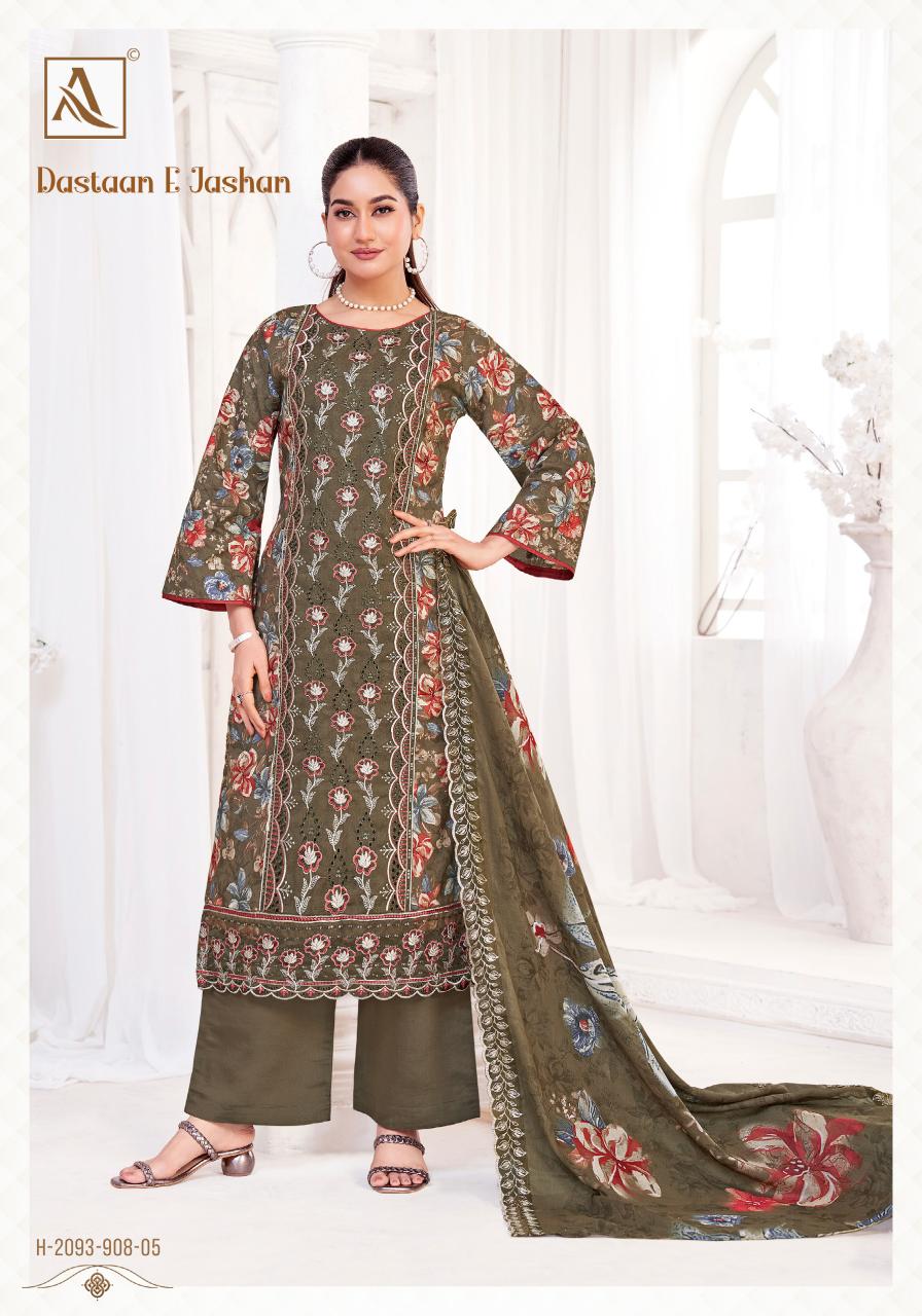 Alok Dastaan E Jashan catalog wholesale dress material shops at hyderabad telangana