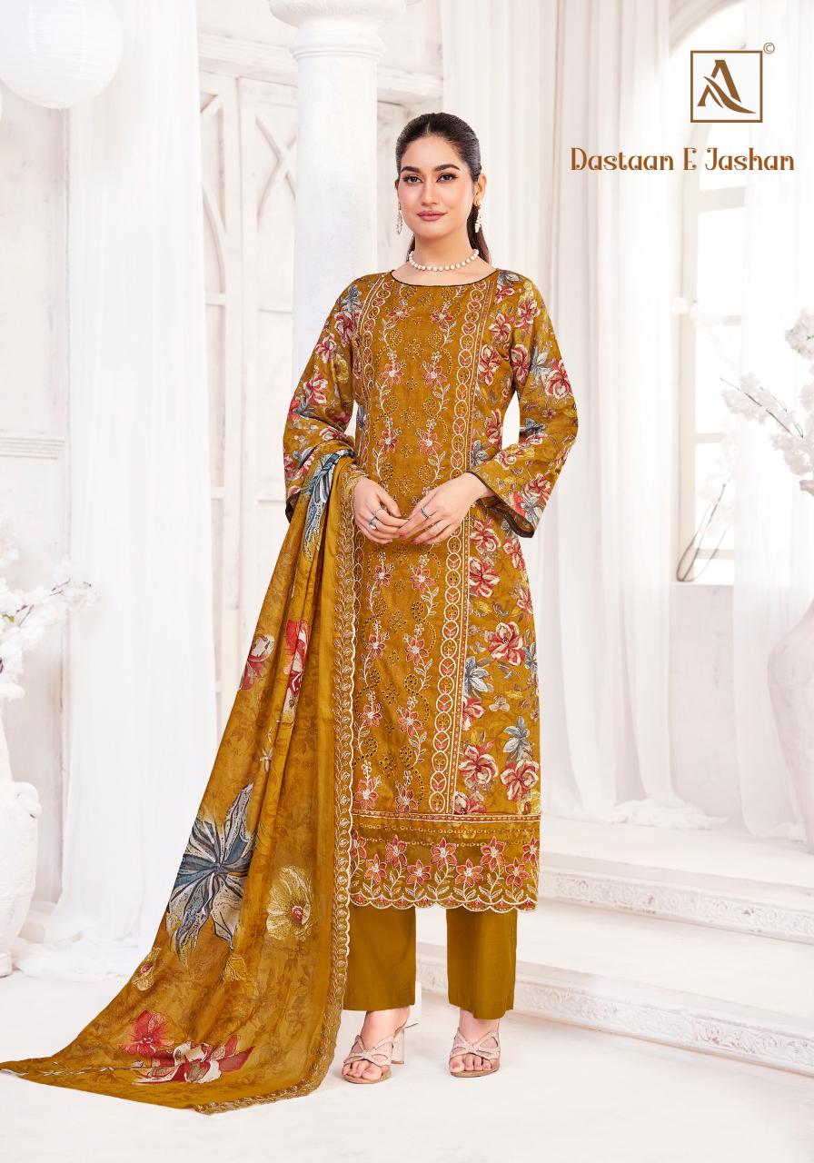 Alok Dastaan E Jashan catalog wholesale dress material shops at hyderabad telangana