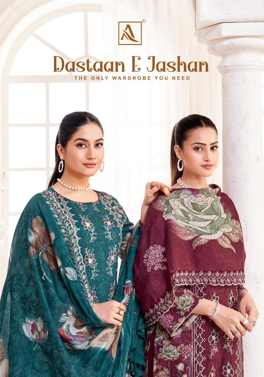 Alok Dastaan E Jashan catalog wholesale dress material shops at hyderabad telangana