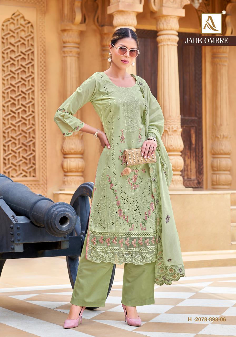 Alok Jade Ombre catalog wholesale dress material shops in surat at cheap rate