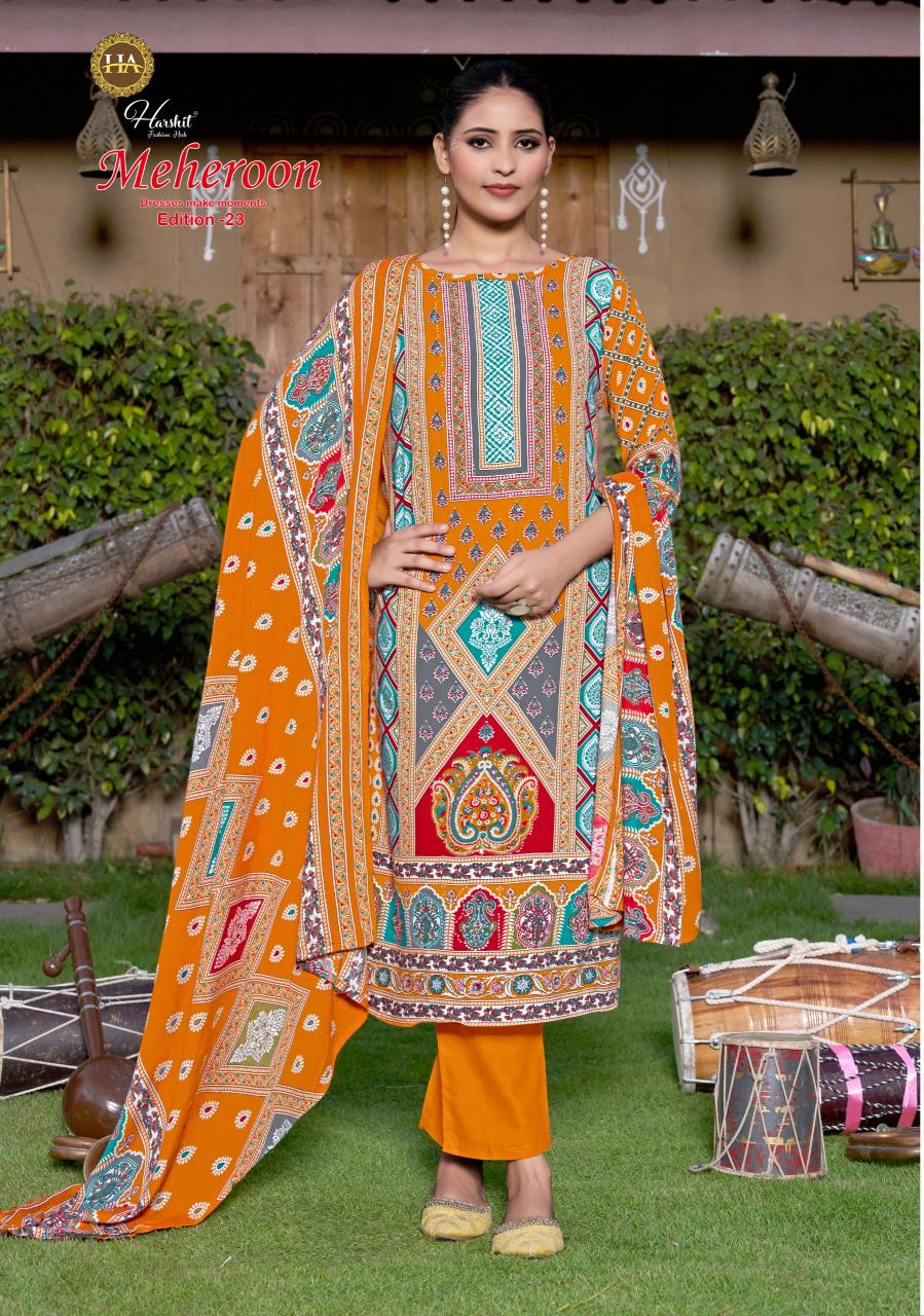 Alok Meheroon vol 23 catalog wholesale dress material shops at hyderabad telangana
