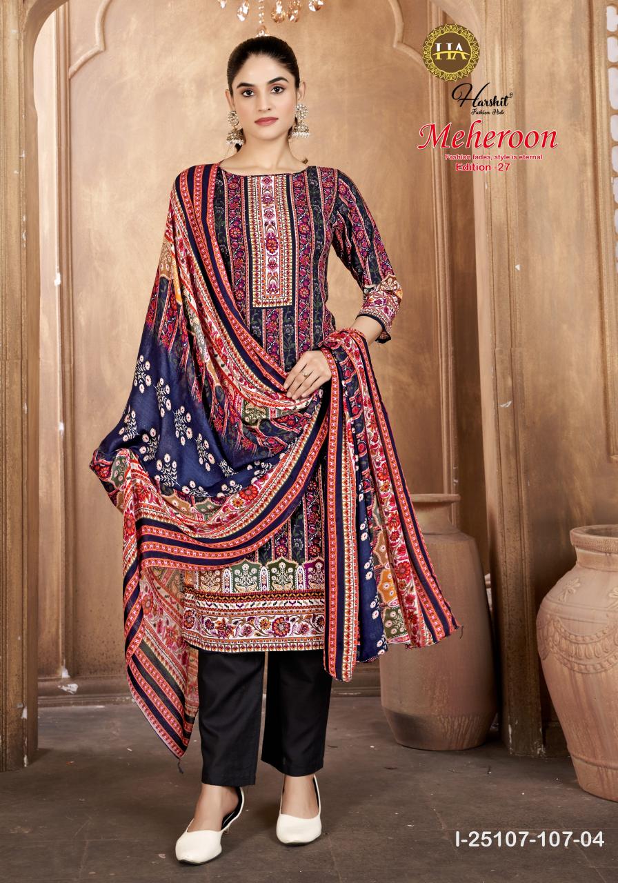 Alok Meheroon vol 27 catalog wholesale dress material market in jetpur