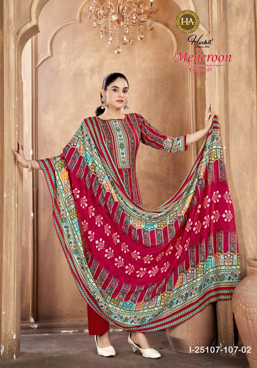 Alok Meheroon vol 27 catalog wholesale dress material market in jetpur