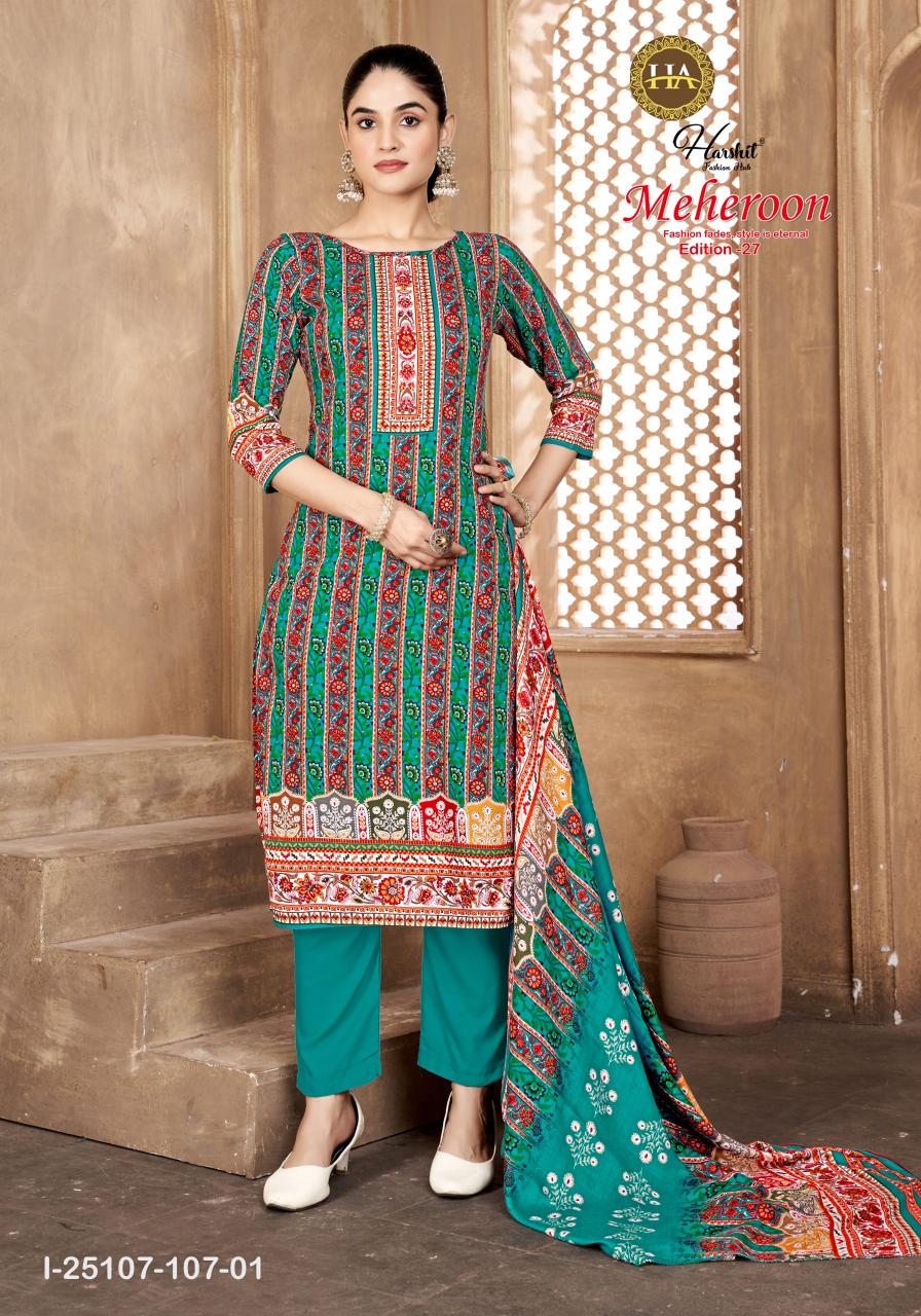 Alok Meheroon vol 27 catalog wholesale dress material market in jetpur
