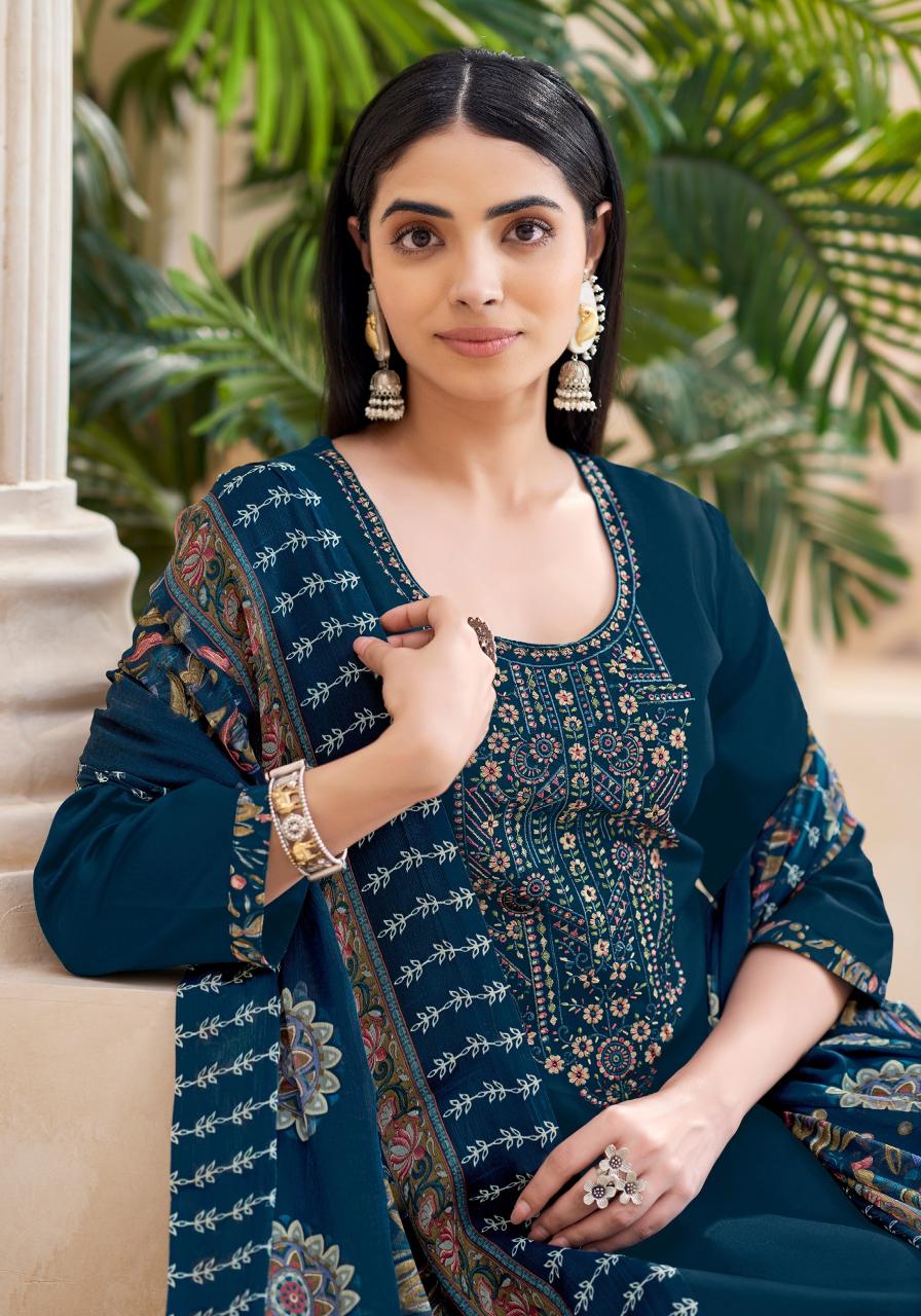 Alok Nusrat E Patiyala Vol 22 Catalog wholesale dress material suppliers calcutta