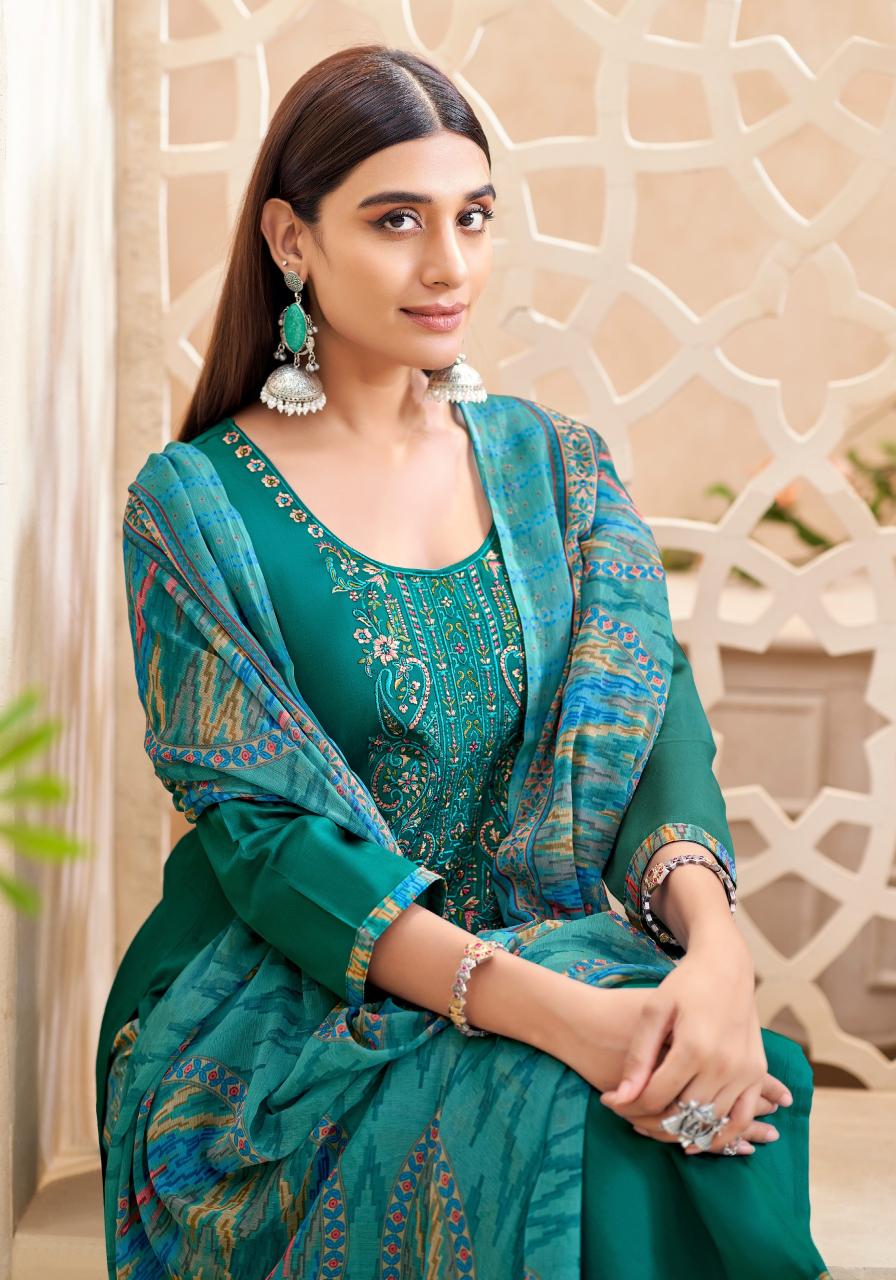 Alok Nusrat E Patiyala Vol 22 Catalog wholesale dress material suppliers calcutta