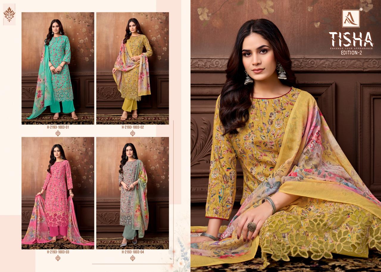 Alok Tisha vol 2 catalog wholesale dress materials in madurai