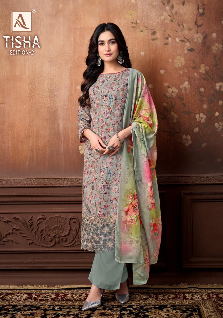 Alok Tisha vol 2 catalog wholesale dress materials in madurai