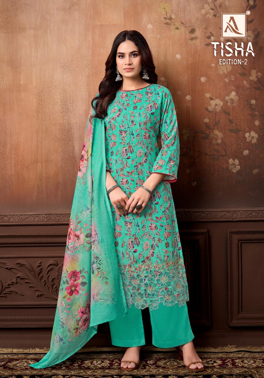 Alok Tisha vol 2 catalog wholesale dress materials in madurai