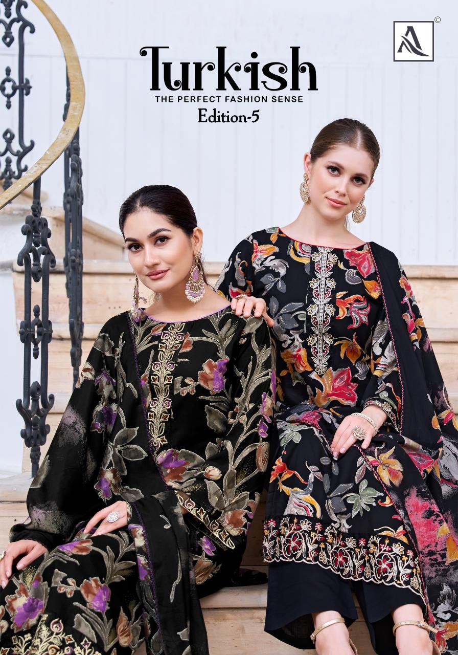 Alok Turkish vol 5 catalog wholesale dress material dealers in chennai