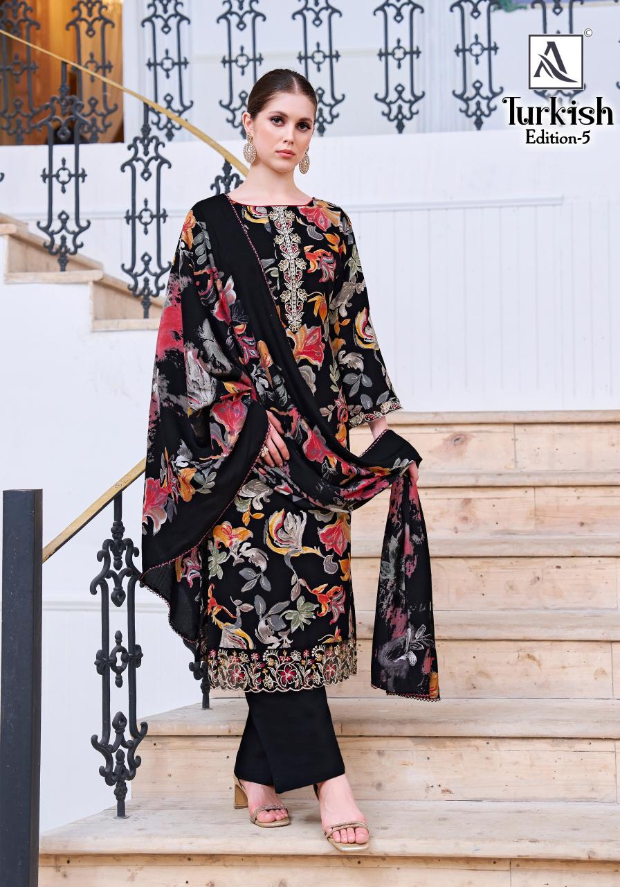 Alok Turkish vol 5 catalog wholesale dress material dealers in chennai