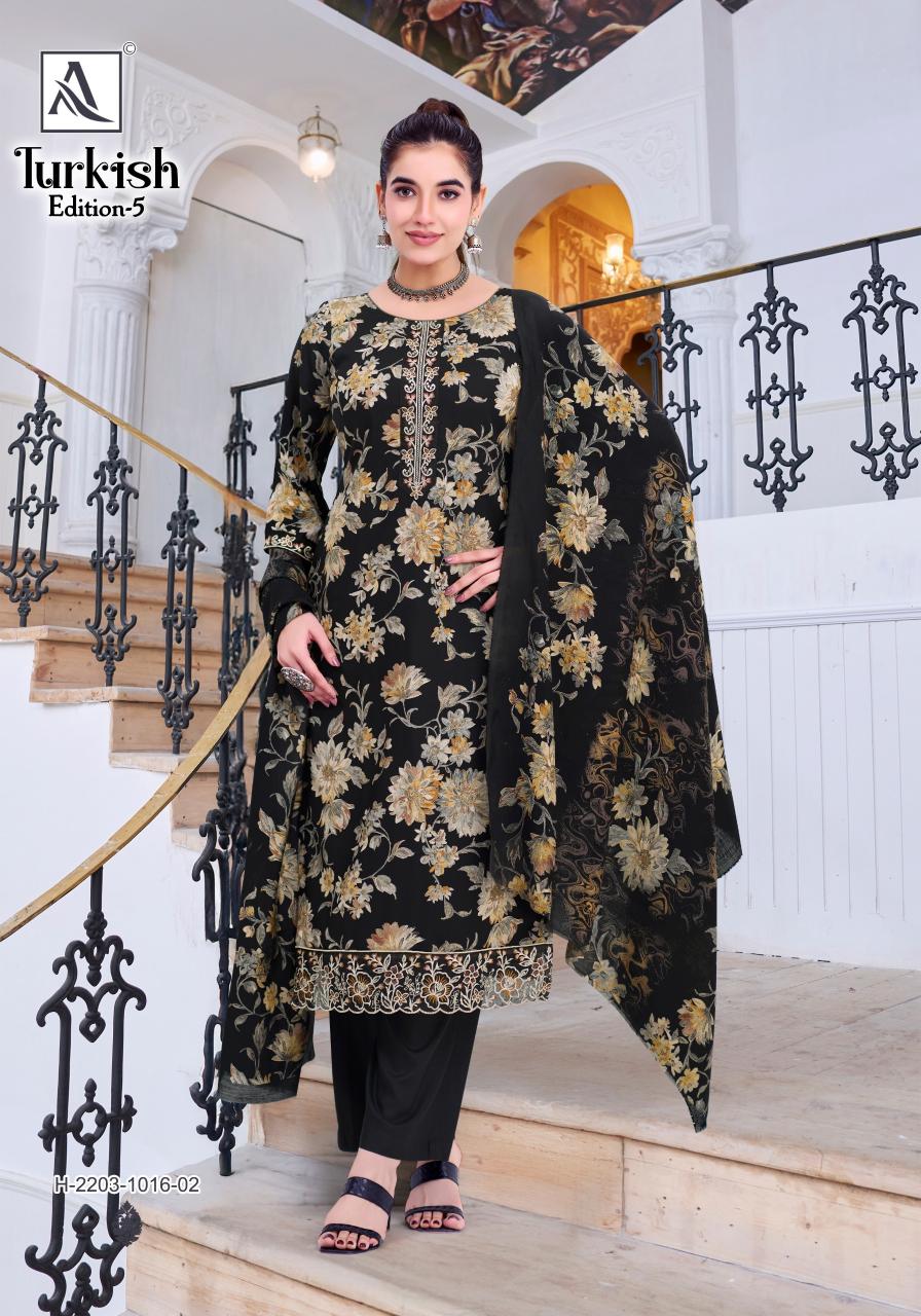 Alok Turkish vol 5 catalog wholesale dress material dealers in chennai