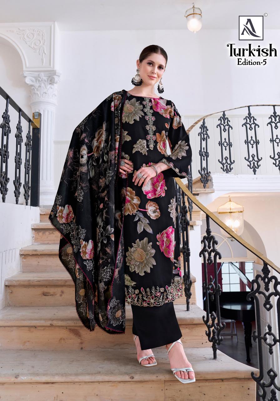 Alok Turkish vol 5 catalog wholesale dress material dealers in chennai
